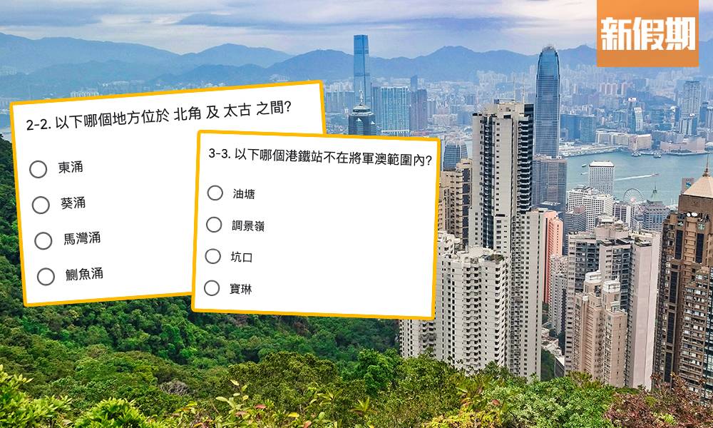 「香港地理達人挑戰」香港網民自製105條問題10級難度 考你香港知識！ 網民崩潰放棄：好難呀！ 附連結｜玩樂熱話