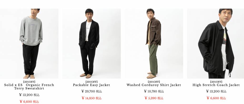 日元 日本網購 日韓網購 網店亦有出售男裝衣物，連一向較少購物選擇的男士亦能照顧到！