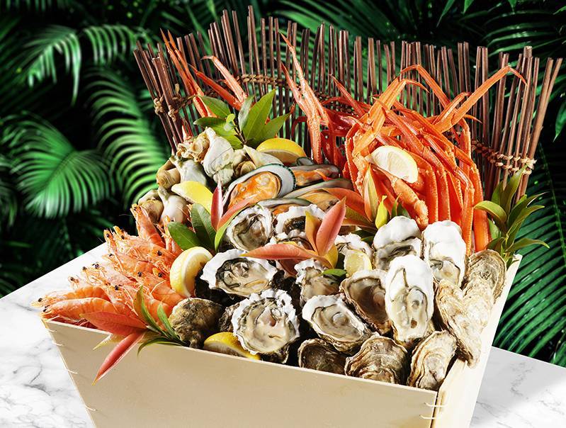 生日優惠 自助餐可任食每日兩款空運到港的即開生蠔、鱈場蟹腳、紐西蘭青口、海蝦及海螺等海鮮！