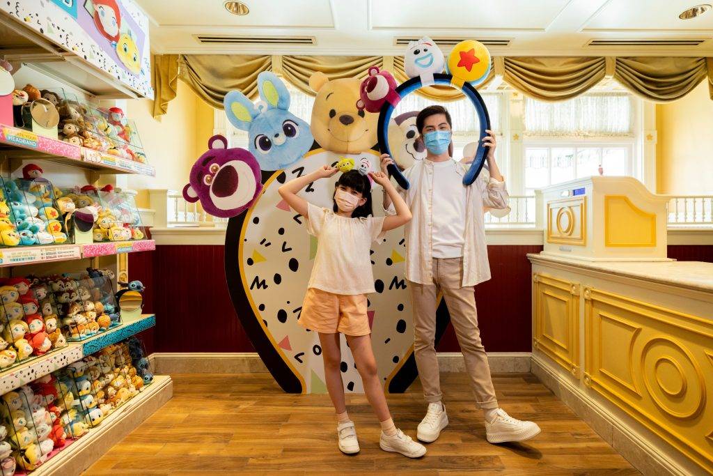 迪士尼煙花 香港迪士尼樂園 迪士尼朋友迷你毛公仔裝飾裝飾頭箍