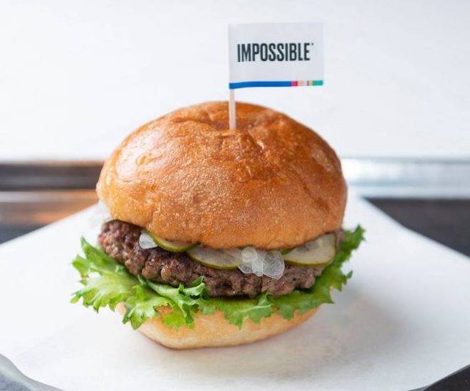 尖沙咀美食 Impossible Burger
不好牛的，也有素肉漢堡，同樣口感豐富。