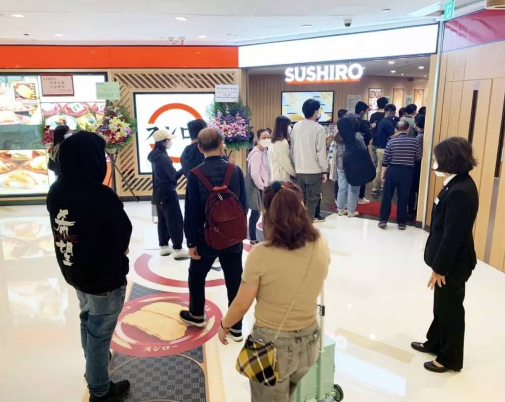 壽司郎 壽司郎4月時才剛進駐寶琳，開幕當日人潮湧現，相信馬鞍山及銅鑼灣分店開幕都一定會大排長龍。