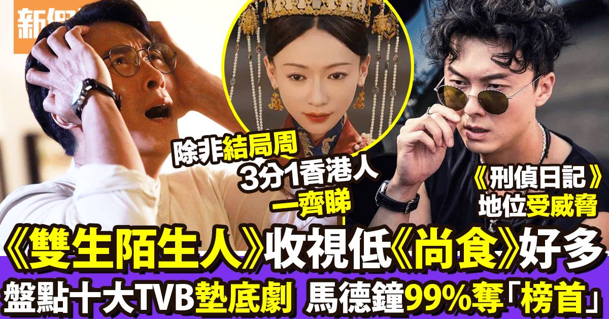 雙生陌生人｜收視再創新低  馬德鐘勢成墊底男主角  數TVB成績最差10套劇