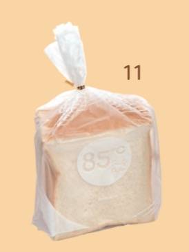 消委會方包 總評分4分85°C純白方包#11)：飽和脂肪酸檢出量比標示值高逾9成