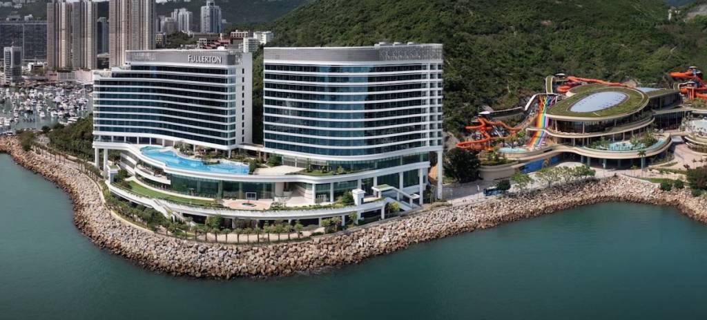 香港新酒店 海洋公園酒店 富麗敦 新酒店依海而建，外觀相當華麗。