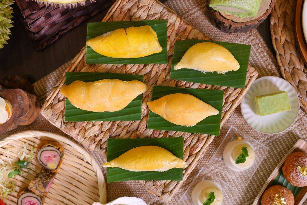 榴槤自助餐 每位客人均可享乙份的馬來西亞榴槤果肉拼盤共有5款不同品種