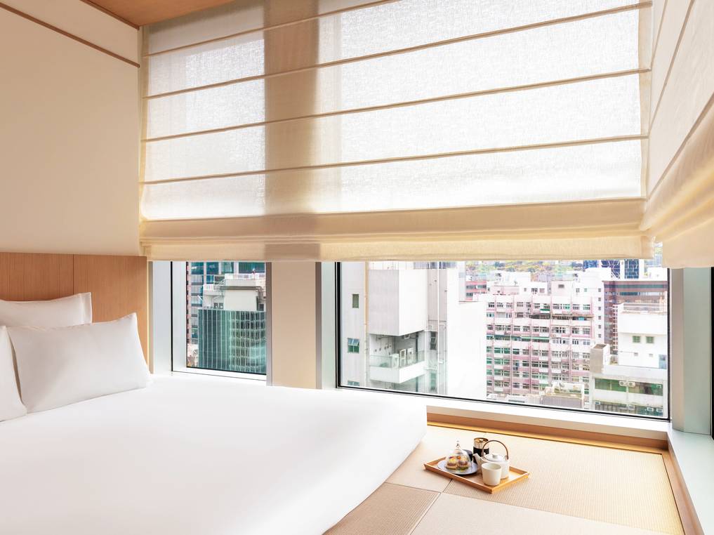 香港新酒店 其中最引人注目的相信是其豪華房內的日式榻榻米和式客房。