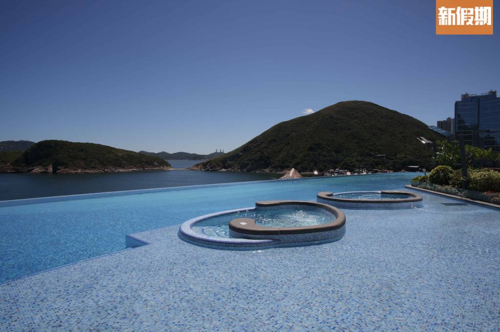 酒店泳池 海洋公園酒店 池中池的設計相當特別。