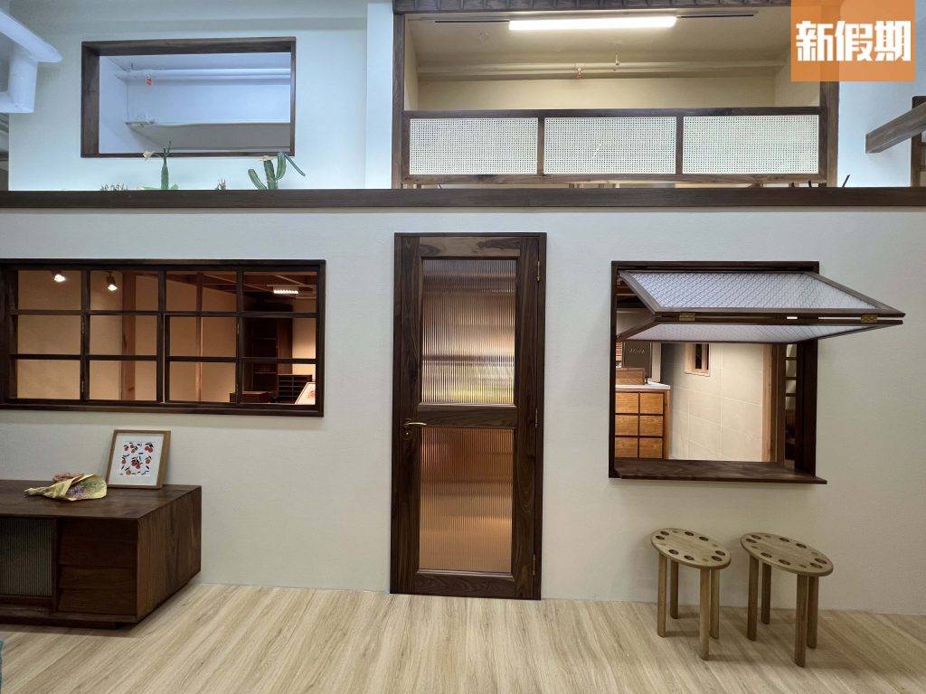 傢俬店Cafe 沙田 裝修風格原來是參照京都町屋及和室設計，採用原木材、水泥、竹及植物作為主要材料搭建。