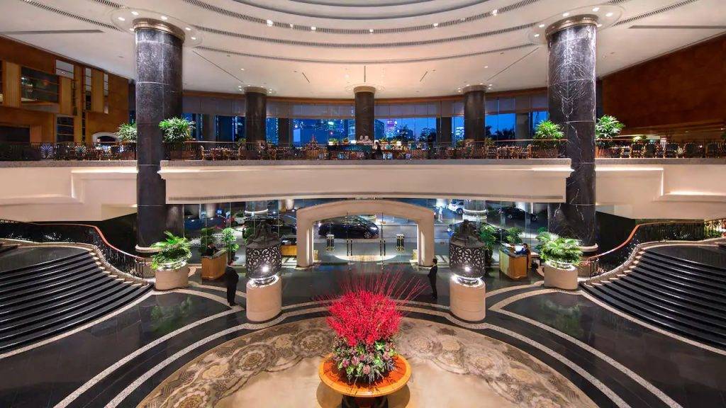 酒店 香港君悅酒店的大堂相當有格調