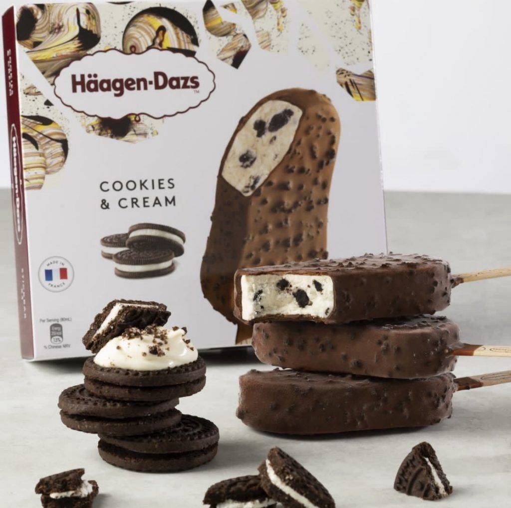 Häagendazs HaagenDazs Häagen-Dazs,雪糕,回收 曲奇呍呢嗱雪糕向來很受歡迎，屬大熱口味。