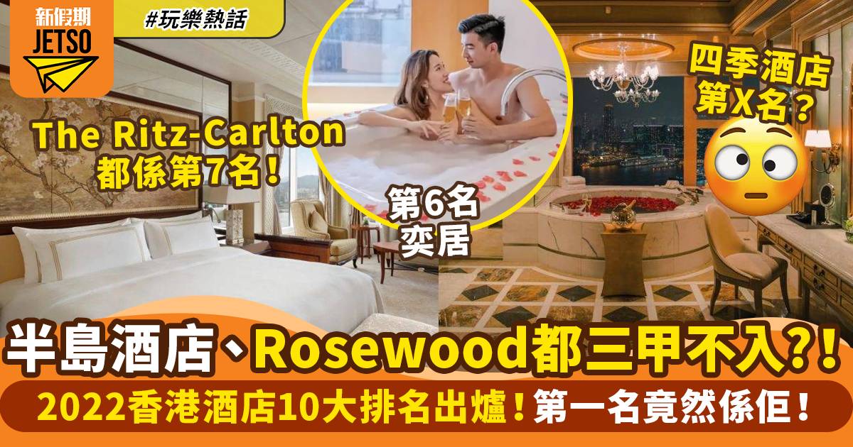 香港最佳10大酒店排名！半島酒店竟然都三甲不入？｜玩樂熱話