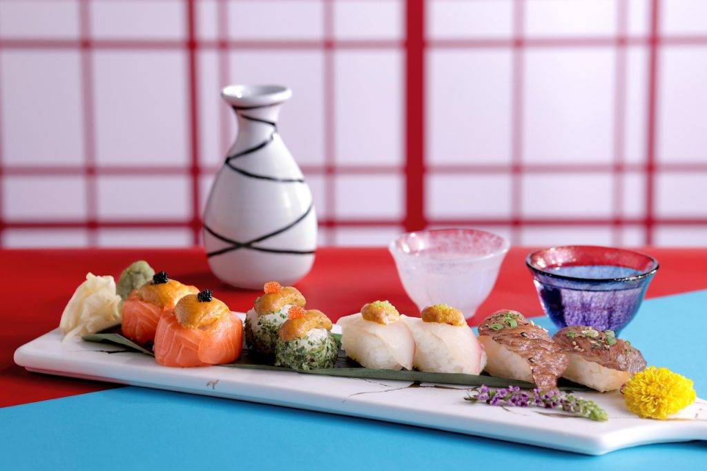 10月自助餐 A4 和牛壽司及海膽壽司