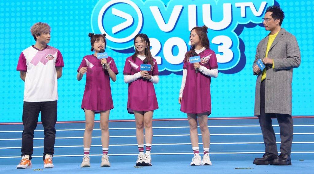 ViuTV 節目巡禮 2023 《90分鐘狂熱倒數》主持左起)文迪@ONE PROMISE、王嘉盈、樊沛珈、潘杰寧及強尼。