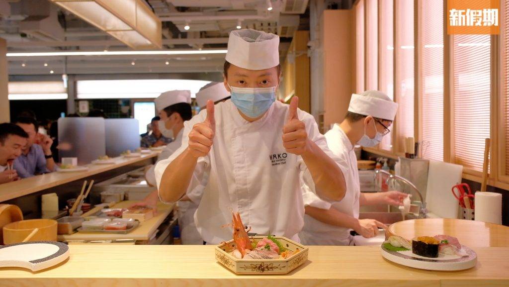 中環美食 現場設有不少吧位，可以邊吃邊欣賞師傅手握壽司。