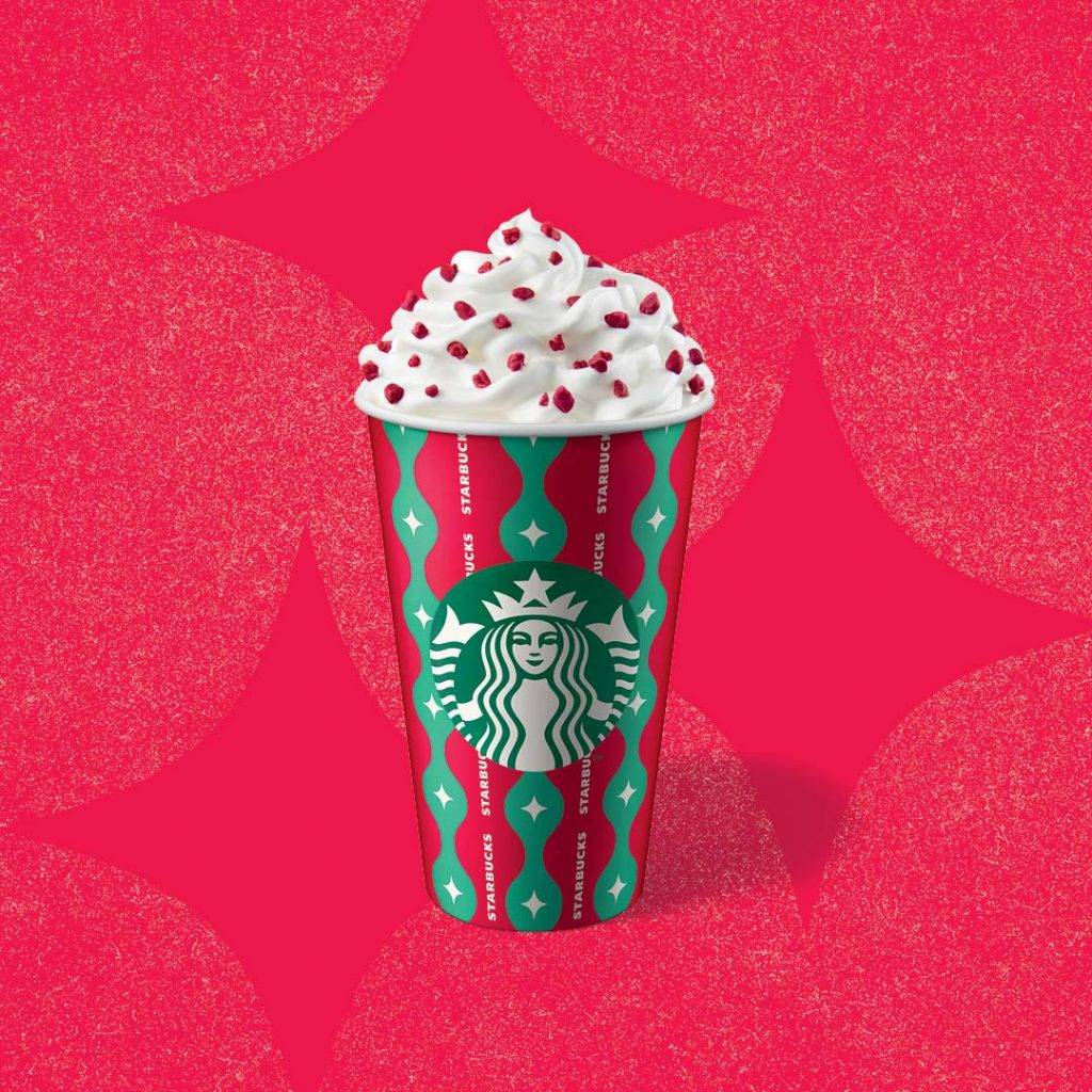 Starbucks 紅絲絨燕麥奶咖啡，入口甜滋滋！