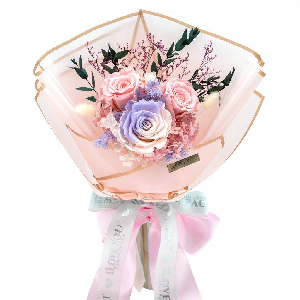 3 朵永生花束 - 粉紅 $998（圖片來源：I LOVE YOU花店官網）
