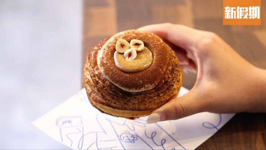 麵包店 全港麵包店推介｜提拉米蘇丹麥酥。造型圓碌碌很可愛。
