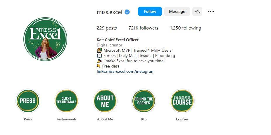 Excel Kat的IG有超過70萬粉絲