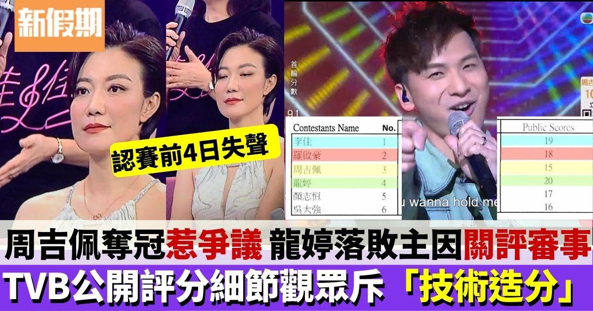 中年好聲音︱TVB撐周吉佩奪冠實至名歸　被質疑「造馬」即解畫公開分數細節