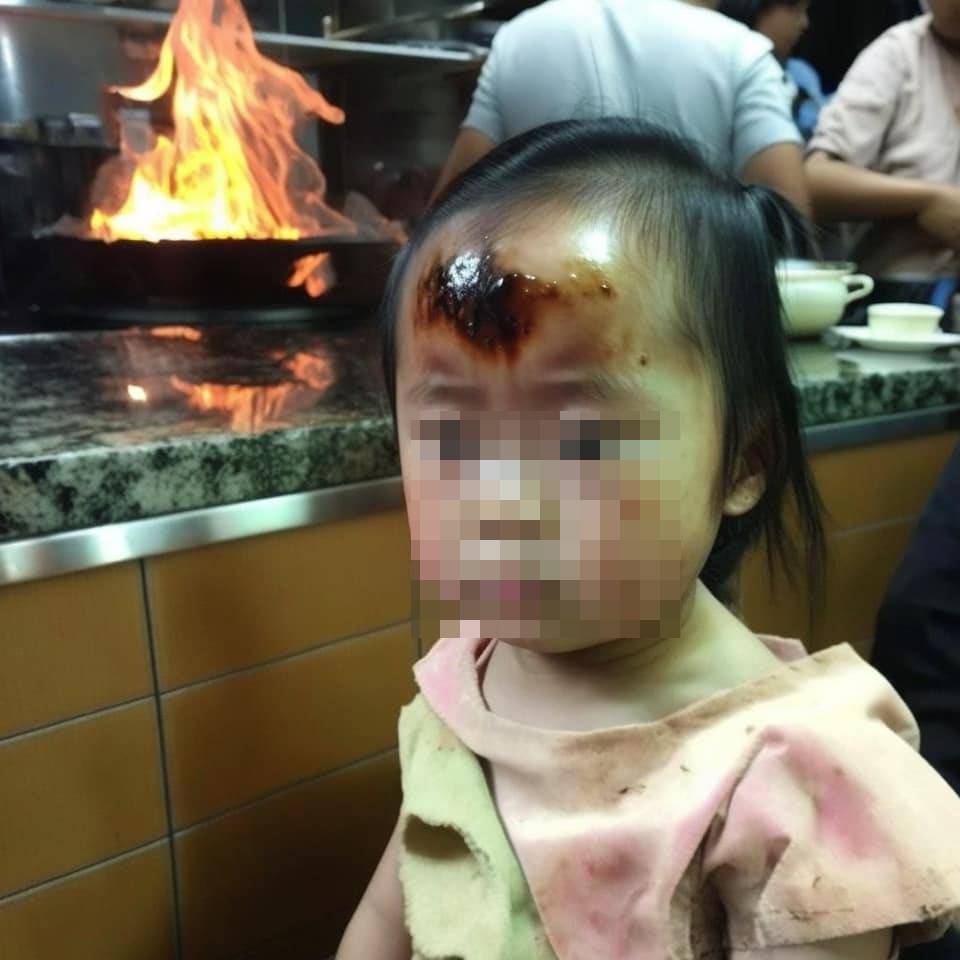燙傷 家長 家長上載了兒子燙傷的照片。