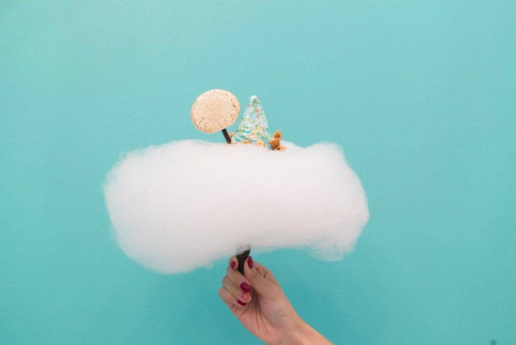 Aqua S 每杯雪糕還可以外加經典棉花糖雲，爆炸糖等toppings搭配。