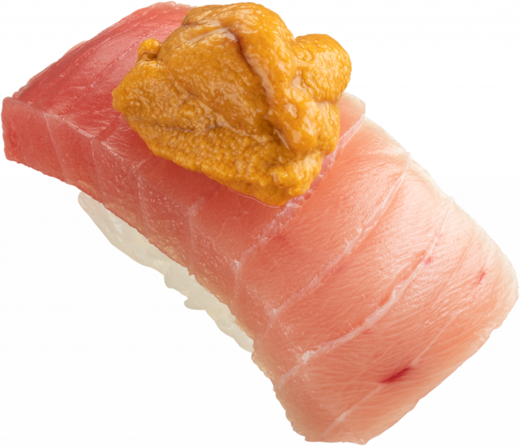 壽司郎 中吞拿魚腩配醬漬智利海膽 $17