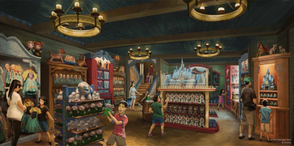 迪士尼魔雪奇緣 frozen 滴答精品店 – 滴答精品店由一位木雕師和他的妻子一齊經營的玩具和禮品店！店內陳列著精美的玩具、紀念品和收藏品！