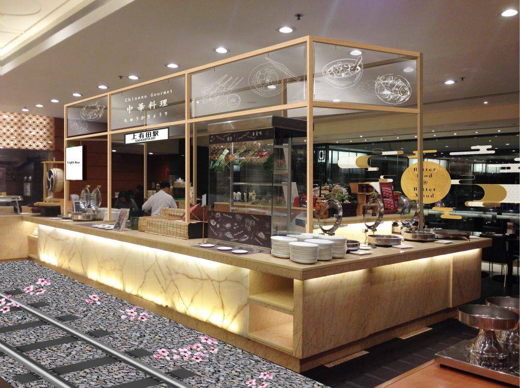 自助餐 花月庭重新裝修成日本風格，更加入多款日式美食。