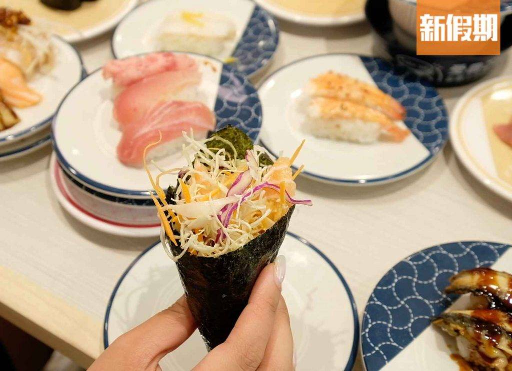 はま寿司HAMA-SUSHI $17 香辣三文魚沙律手卷，手卷系列沒有飯㗎！