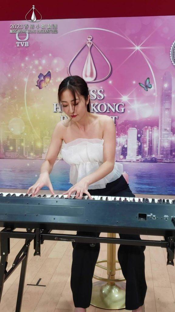 2023香港小姐竞选 梁倩淇 13 号陈晓彤Cindy)钢琴弹奏 曲目:《Chopin-Scherzo No.2》