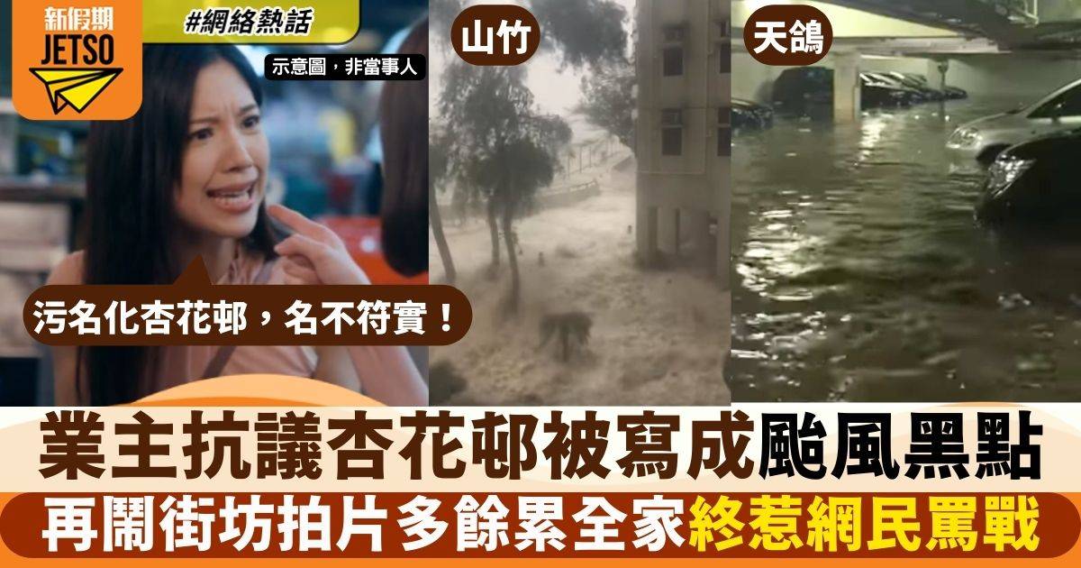 杏花邨業主不滿被稱為颱風重災區　用「一人一信」抗議污名化　連街坊都鬧埋
