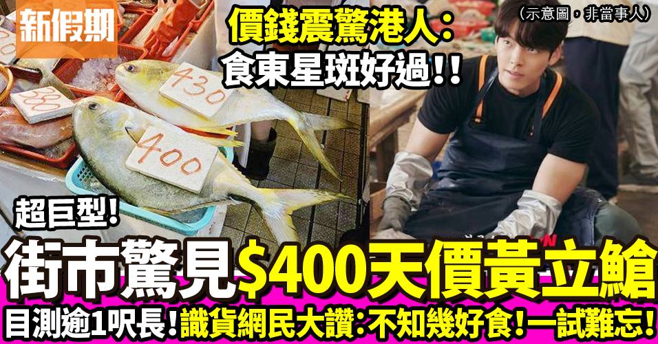 港人深水埗街市驚見巨型黃立䱽要價400元掀熱議！網民激讚：不知幾好食