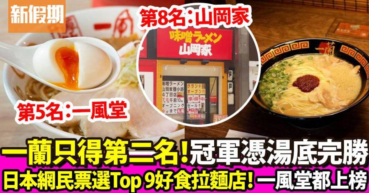 日本網民票選最好食拉麵店排行榜！一風堂都有上榜、一蘭竟只排第2！