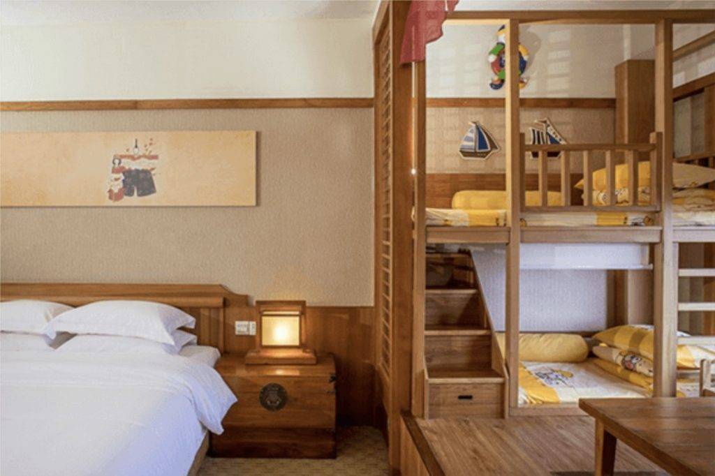 珠海親子遊 酒店客房有「童趣房」房型，有大床和童趣上下鋪。