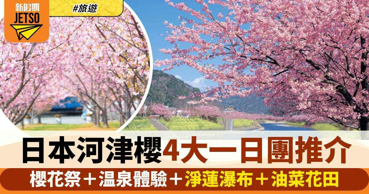日本河津櫻一日團推介！4大活動：櫻花祭＋温泉體驗89折