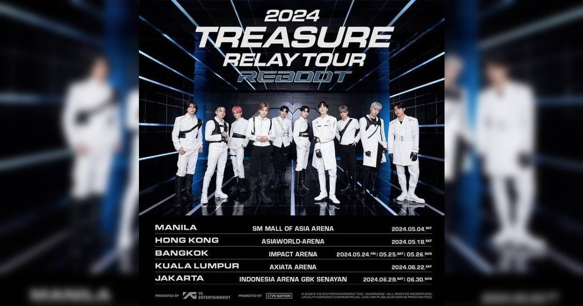 TREASURE演唱會2024香港｜門票Cityline公售！5.18亞博開騷