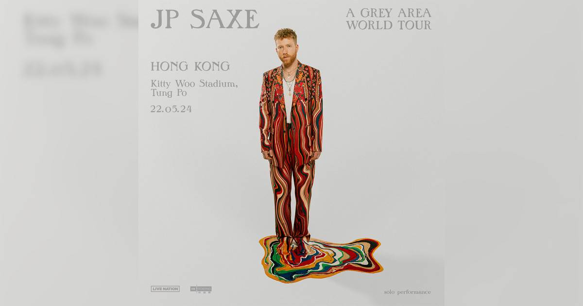 JP Saxe演唱會2024香港站｜門票3.20公售搶飛攻略+座位表+歌單