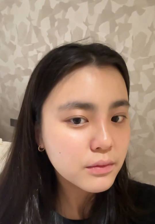 chantel Chantel再次回到香港，并在社交网上传了一段素颜的自拍短片，透露自己刚做了Facial护肤。（图片来源：IG@chantelyiu）