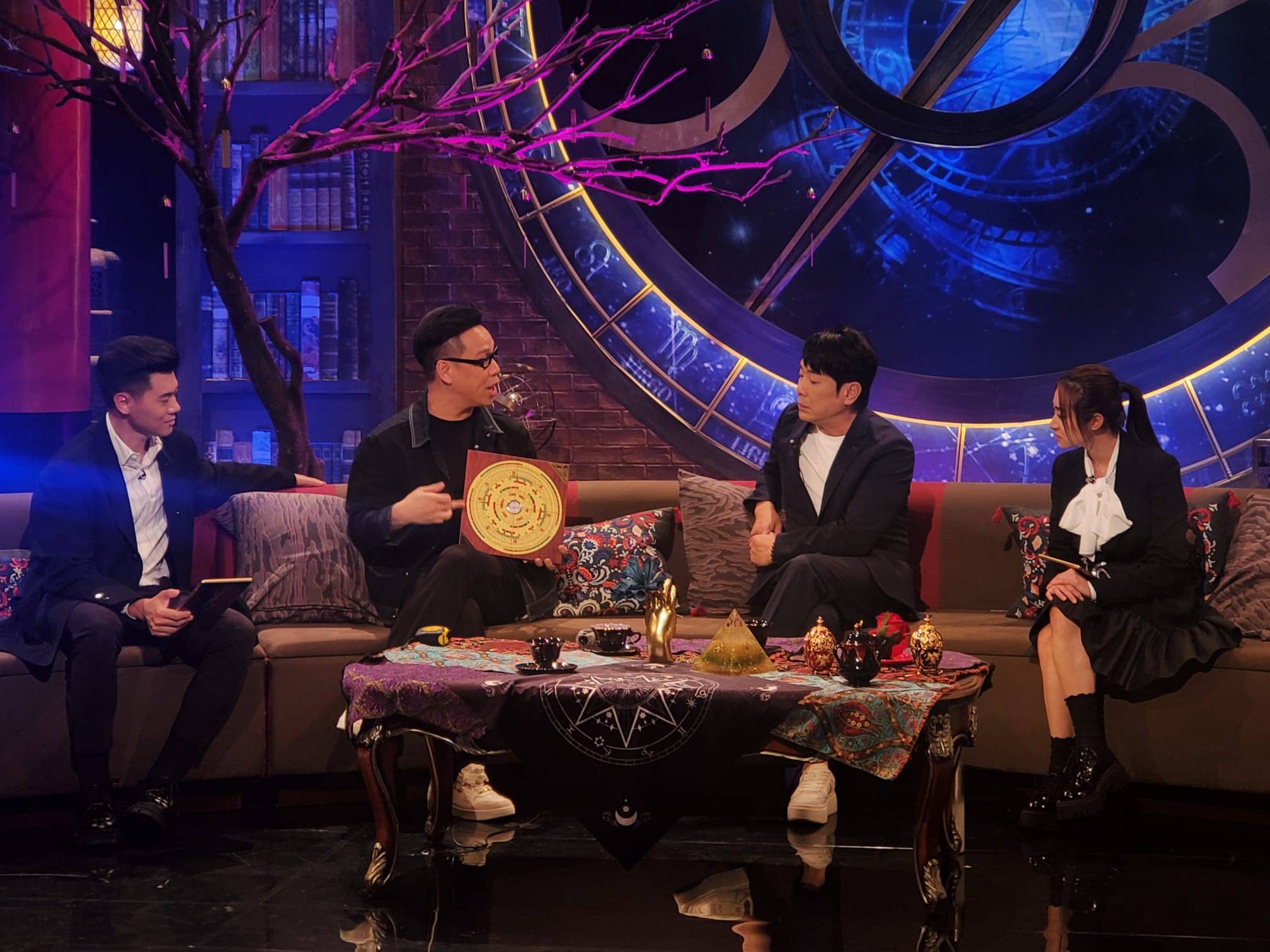 昨晚（20 日）《直播灵接触》嘉宾是皓云师傅。（图片来源：TVB）