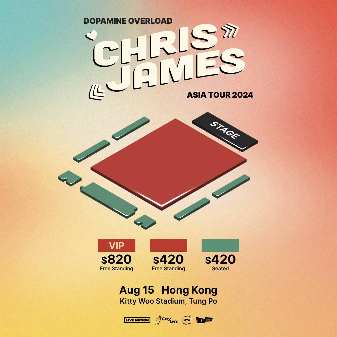 Chris James演唱会2024香港站