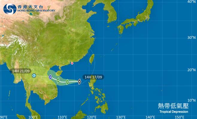 颱風熱帶低氣壓最新消息｜天文台颱風路徑預測！掛3號風球機率有幾大？