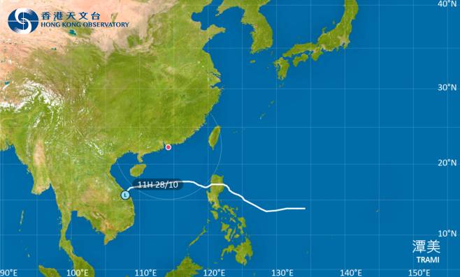 颱風潭美最新消息｜天文台颱風路徑預測！掛3號風球機率有幾大？