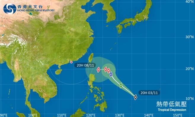 颱風熱帶低氣壓最新消息｜天文台颱風路徑預測！掛3號風球機率有幾大？