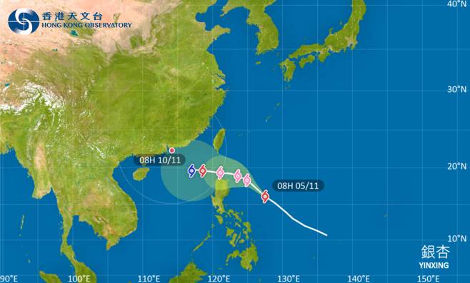 颱風銀杏最新消息｜天文台颱風路徑預測！掛3號風球機率有幾大？