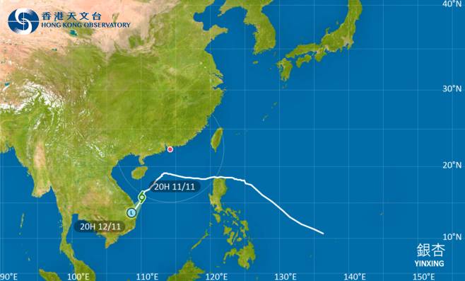 颱風銀杏最新消息｜天文台颱風路徑預測！掛3號風球機率有幾大？