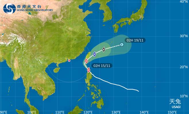 颱風天兔最新消息｜天文台颱風路徑預測！掛3號風球機率有幾大？