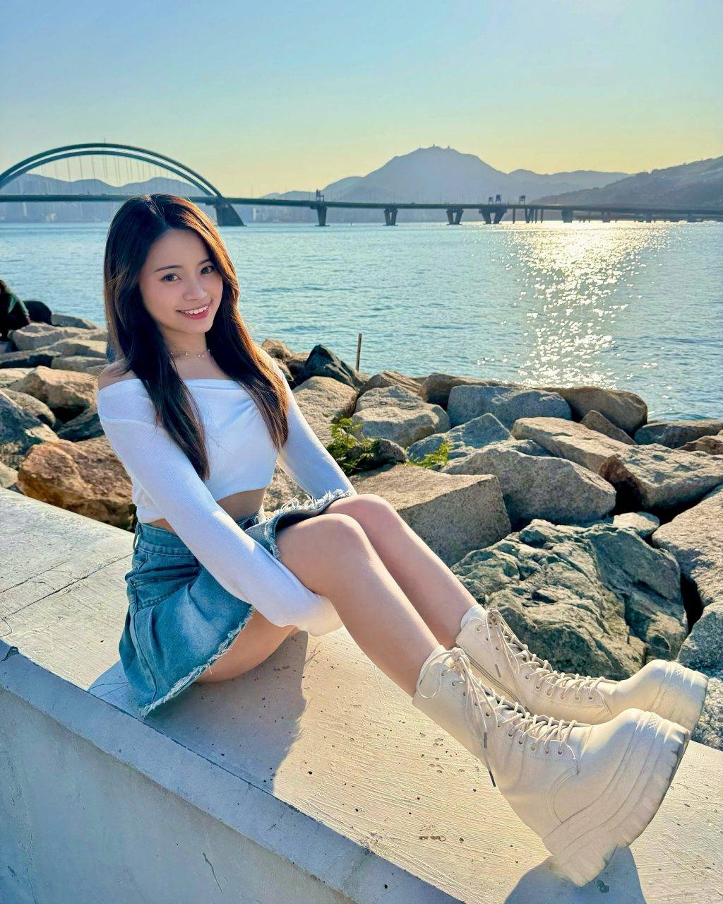 黃可盈 可盈仲有一雙長腿!(圖片來源:IG@hywmel)