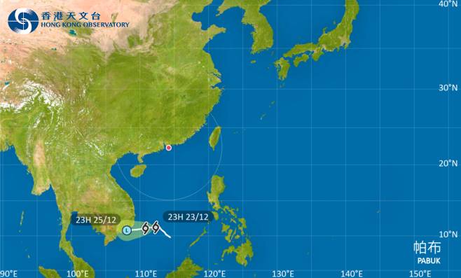 颱風帕布最新消息｜天文台颱風路徑預測！掛3號風球機率有幾大？