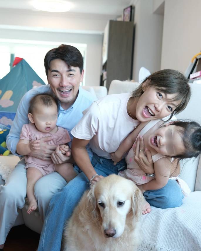 洪永城 梁諾妍 洪永城2021年與模特兒太太梁諾妍(Inez)結婚,更於三年內誕下兩女。(圖片來源:ig@guruhung)